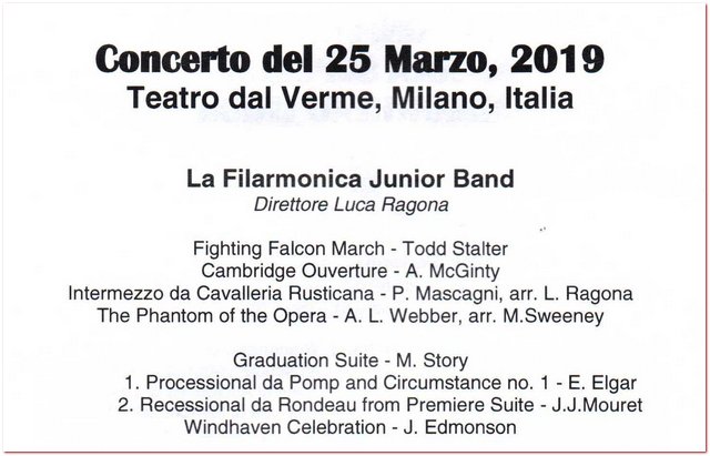 Dal Verme Junior Band Luca Ragona