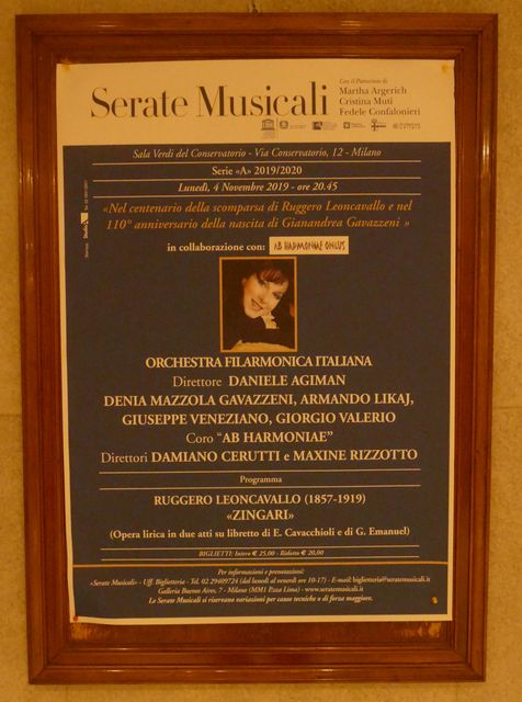 Leoncavallo ZINGARI Conservatorio Verdi