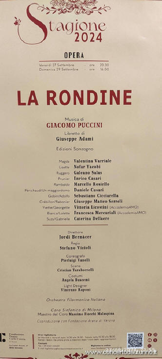 Puccini la rondine